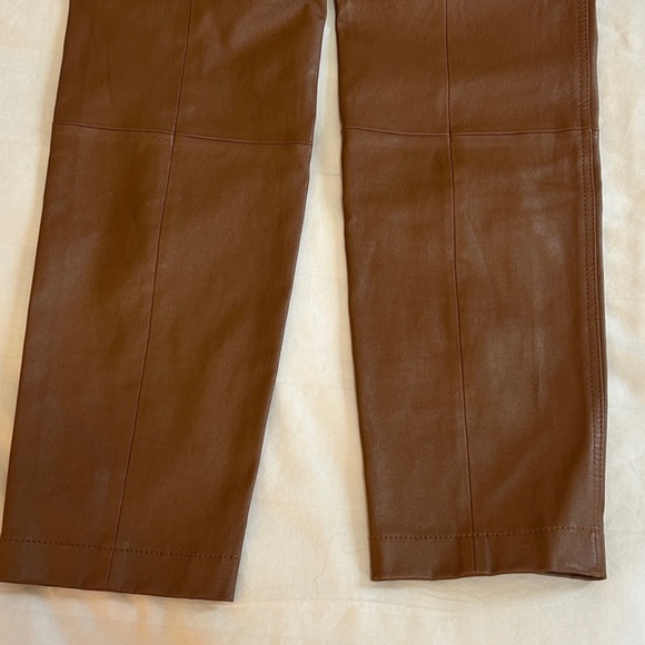 Lafayette 148 New York Lambskin Leather Vicuña Pants. Never worn - Picture 6 of 9